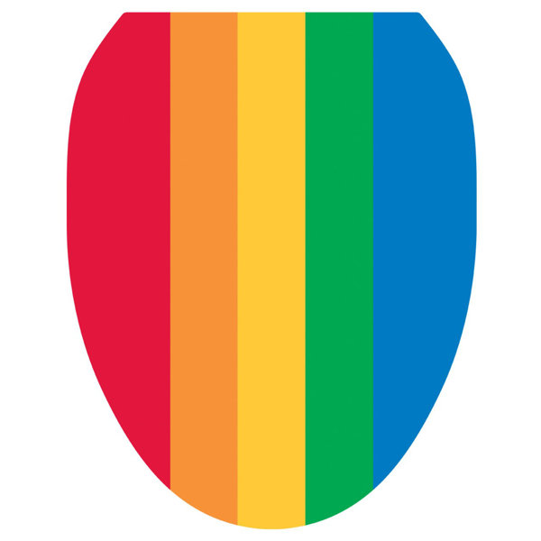 Toilet Tattoos Youth Rainbow Toilet Seat Sticker, Lid Decal Wayfair